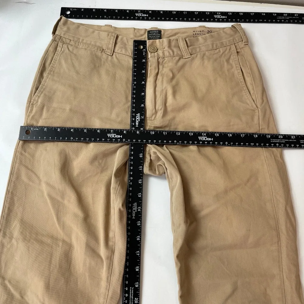 J Crew Chino Pants Mens 30x32 Beige The Stanton Straight Preppy Office Casual